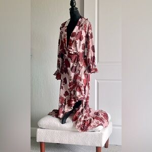 Beautiful rose noir midi dress by Joyfolie size XL